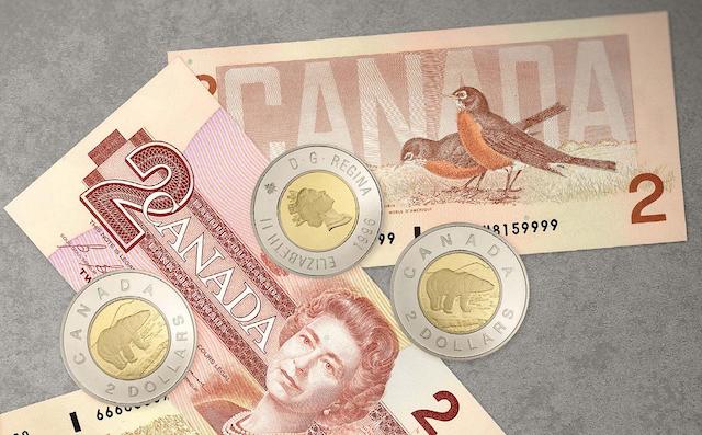 Number of Toonies in A Roll in Canada